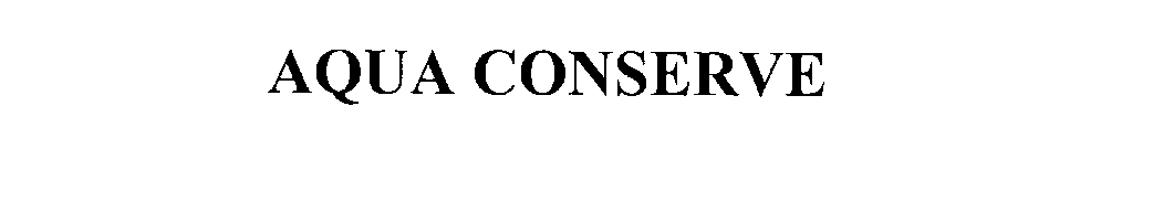 Trademark Logo AQUA CONSERVE