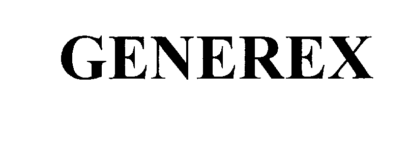 Trademark Logo GENEREX