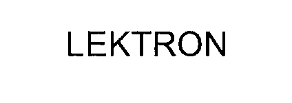 Trademark Logo LEKTRON