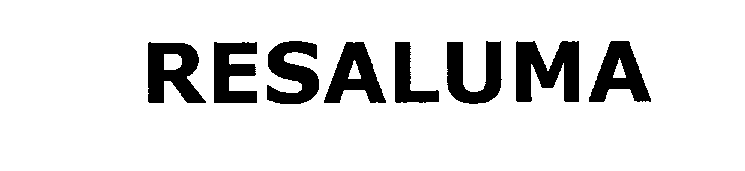 Trademark Logo RESALUMA