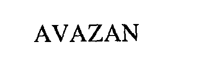 Trademark Logo AVAZAN