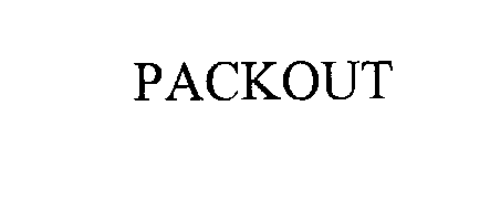 Trademark Logo PACKOUT