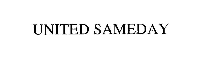 Trademark Logo UNITED SAMEDAY