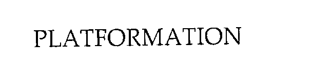 Trademark Logo PLATFORMATION