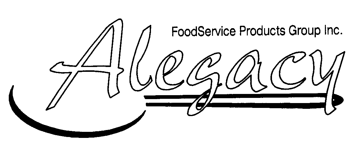  ALEGACY FOODSERVICE PRODUCTS GROUP INC.
