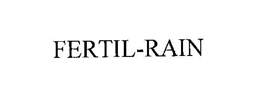 Trademark Logo FERTIL RAIN