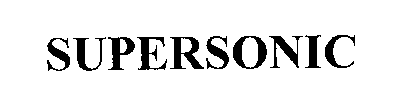 Trademark Logo SUPERSONIC