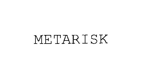 Trademark Logo METARISK
