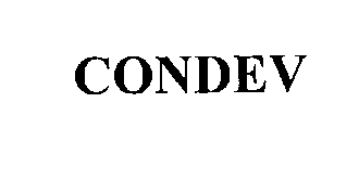 Trademark Logo CONDEV