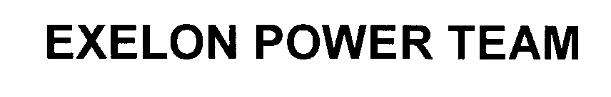 Trademark Logo EXELON POWER TEAM