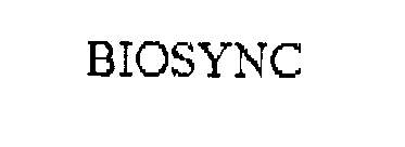 Trademark Logo BIOSYNC