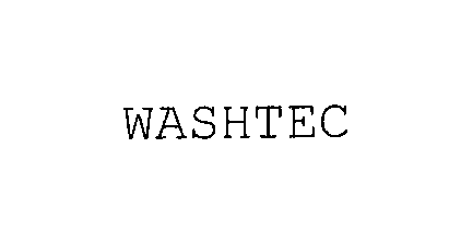 Trademark Logo WASHTEC