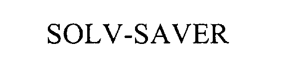 Trademark Logo SOLV-SAVER