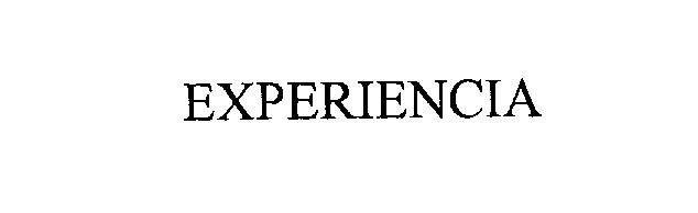 Trademark Logo EXPERIENCIA