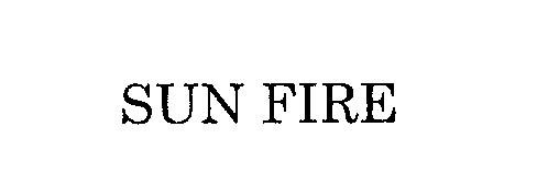 Trademark Logo SUN FIRE