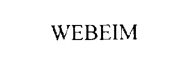 Trademark Logo WEBEIM