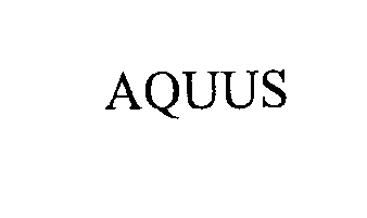Trademark Logo AQUUS