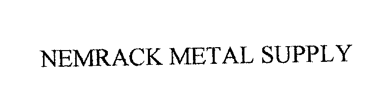 Trademark Logo NEMRACK METAL SUPPLY