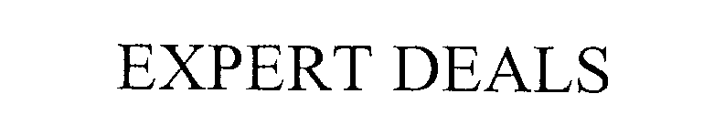 Trademark Logo EXPERT DEALS