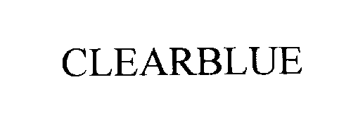 Trademark Logo CLEARBLUE