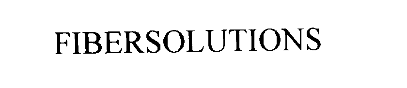 Trademark Logo FIBERSOLUTIONS
