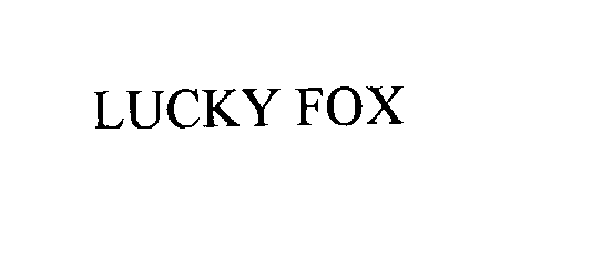 Trademark Logo LUCKY FOX