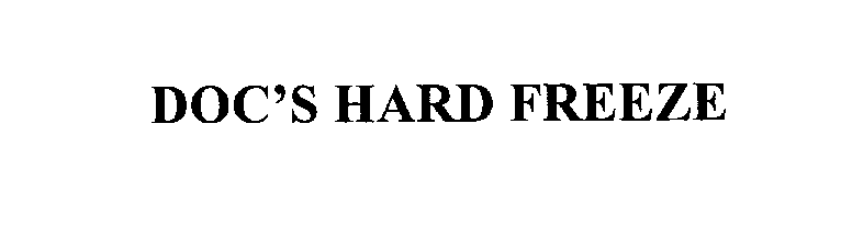 Trademark Logo DOC'S HARD FREEZE