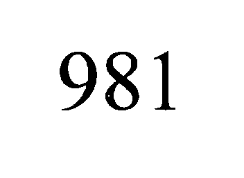 Trademark Logo 981