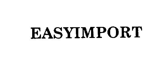 Trademark Logo EASYIMPORT