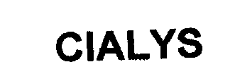 Trademark Logo CIALYS