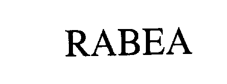 Trademark Logo RABEA