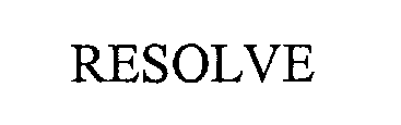 Trademark Logo RESOLVE