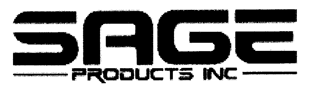 Trademark Logo SAGE PRODUCTS INC