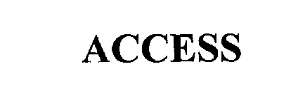 Trademark Logo ACCESS