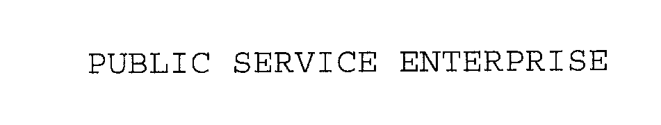 Trademark Logo PUBLIC SERVICE ENTERPRISE