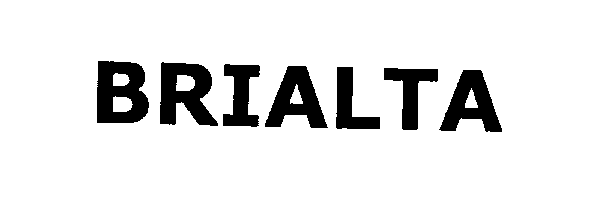 Trademark Logo BRIALTA