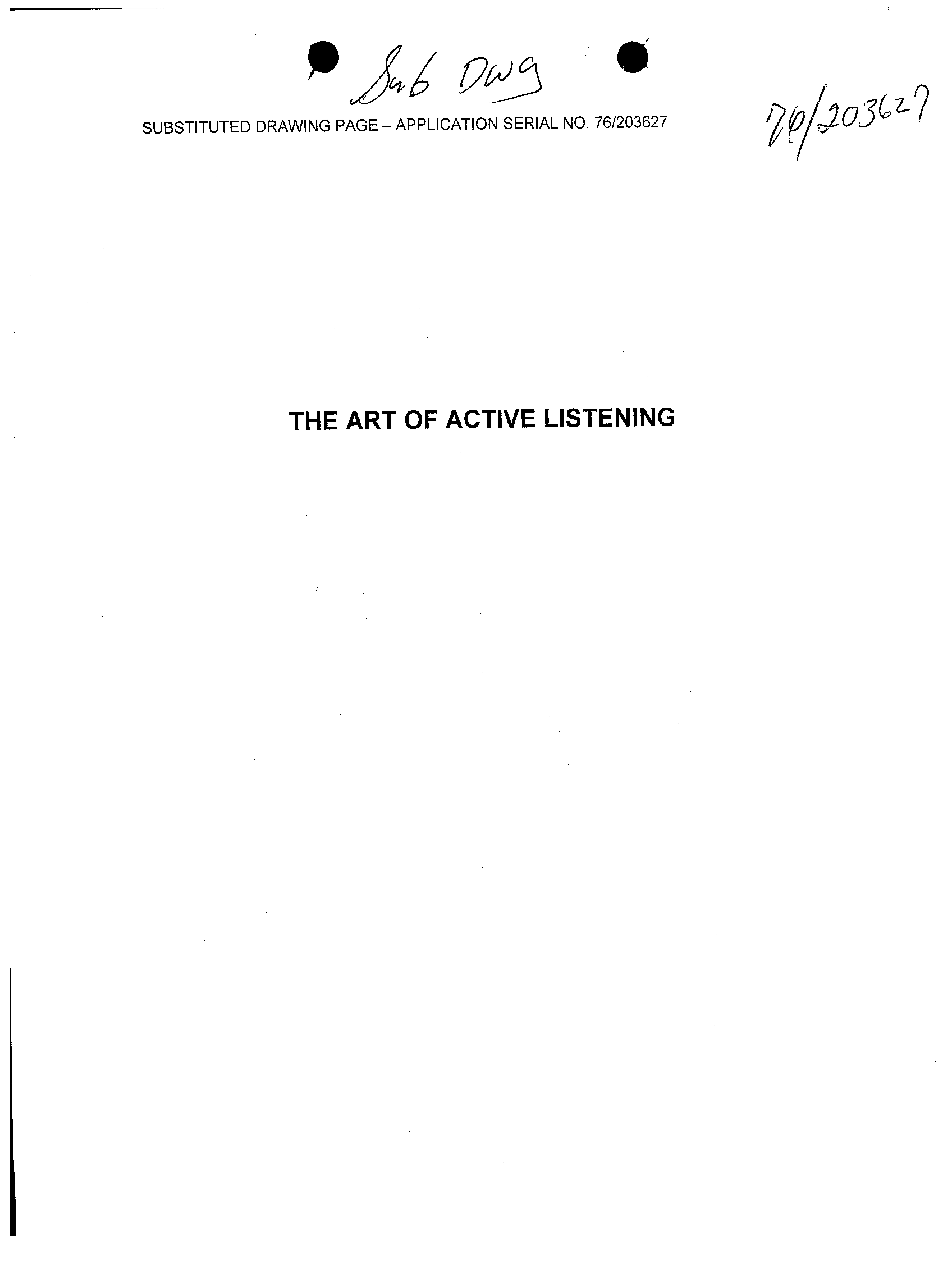  THE ART OF ACTIVE LISTENING