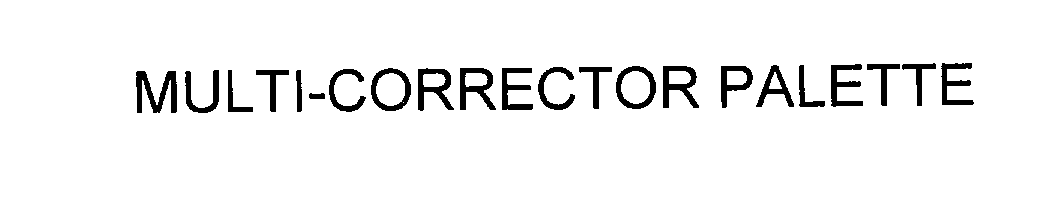 Trademark Logo MULTI-CORRECTOR PALETTE