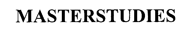 Trademark Logo MASTERSTUDIES