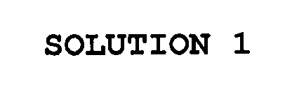 Trademark Logo SOLUTION 1