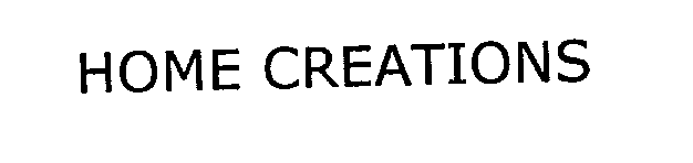 Trademark Logo HOME CREATIONS