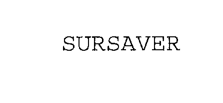 Trademark Logo SURSAVER