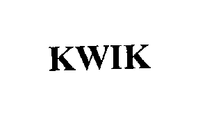 Trademark Logo KWIK