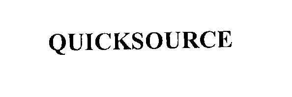 Trademark Logo QUICKSOURCE