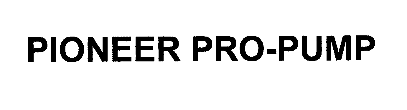 Trademark Logo PIONEER PRO-PUMP