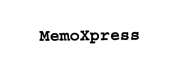 Trademark Logo MEMOXPRESS
