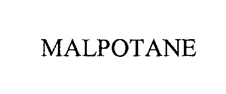 Trademark Logo MALPOTANE