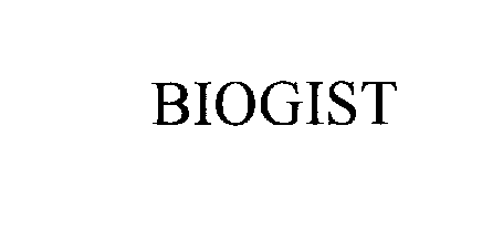  BIOGIST