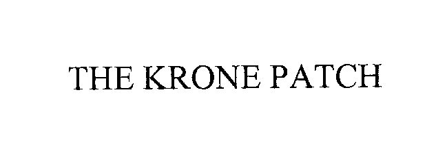  THE KRONE PATCH