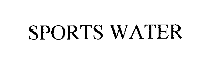 Trademark Logo SPORTS WATER